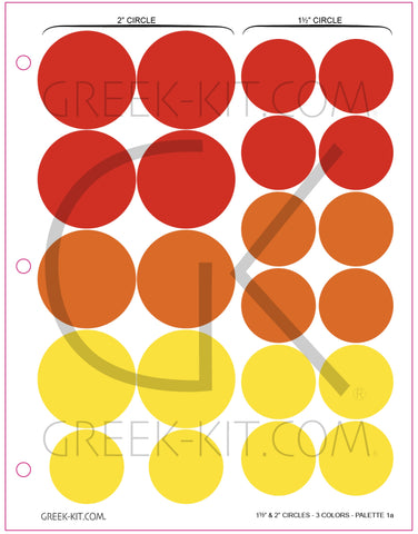 1.5 & 2 Circles (Palette 1a) - Color Stickers