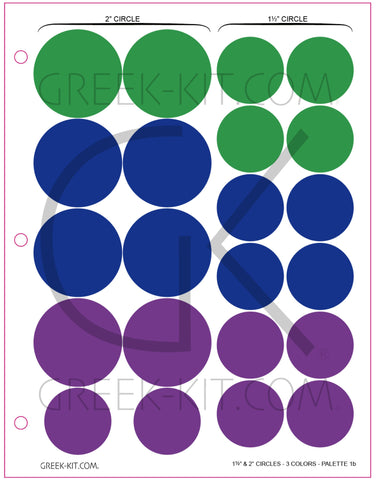 1.5 & 2 Circles (Palette 1b) - Color Stickers