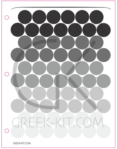 1 Circles (Greyscale) - Color Stickers