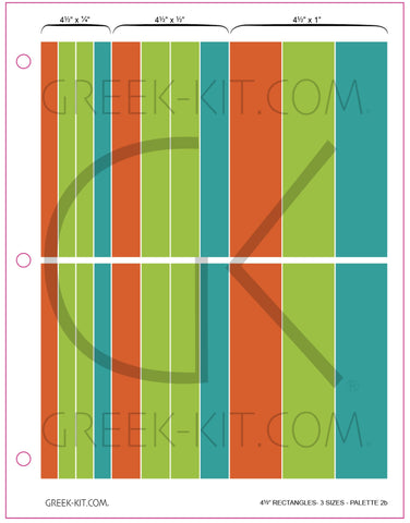 4.5 Rectangles (Palette 2b) - Color Stickers