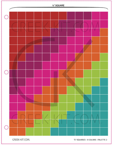 .5 Squares (Palette 2) - Color Stickers