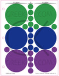 .75 & 3.25 Circles (Palette 1b) - Color Stickers