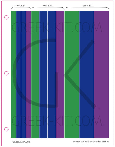 9.5 Rectangles (Palette 1b) - Color Stickers