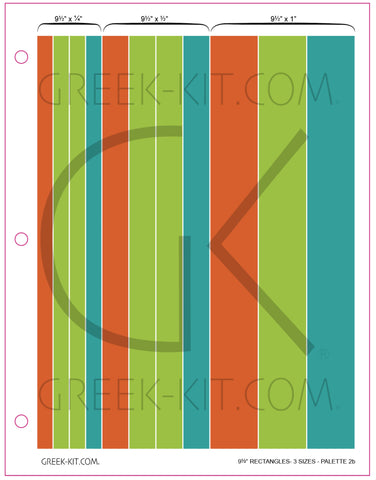 9.5 Rectangles (Palette 2b) - Color Stickers