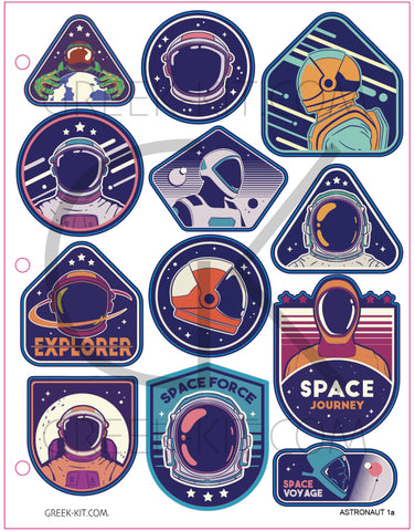 Creative Page - Astronaut 1a - Vector Stickers