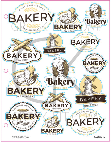 Creative Page - Bakery 1a - Vector Stickers