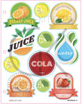 Creative Page - Beverage 1a - Vector Stickers