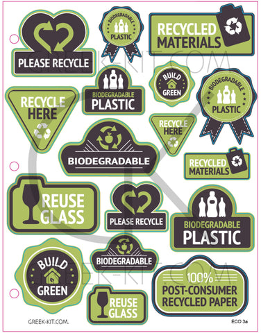 Creative Page - Eco 3a - Vector Stickers