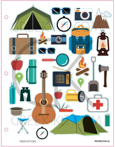 Creative Page - Recreation 2a - Vector Stickers