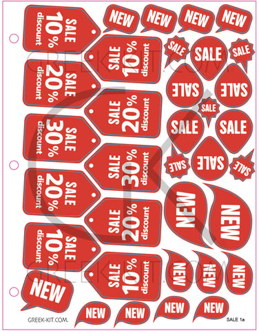 Creative Page - Sale 1a - Vector Stickers