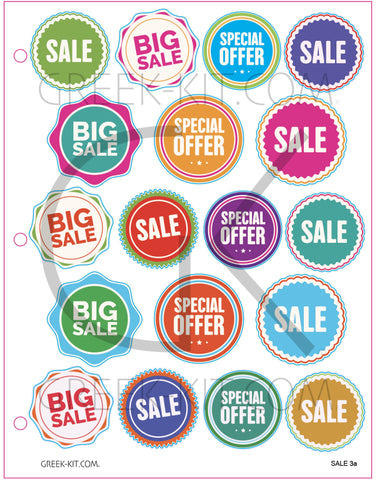 Creative Page - Sale 3a - Vector Stickers