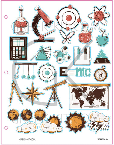 Creative Page - School 1a - Vector Stickers